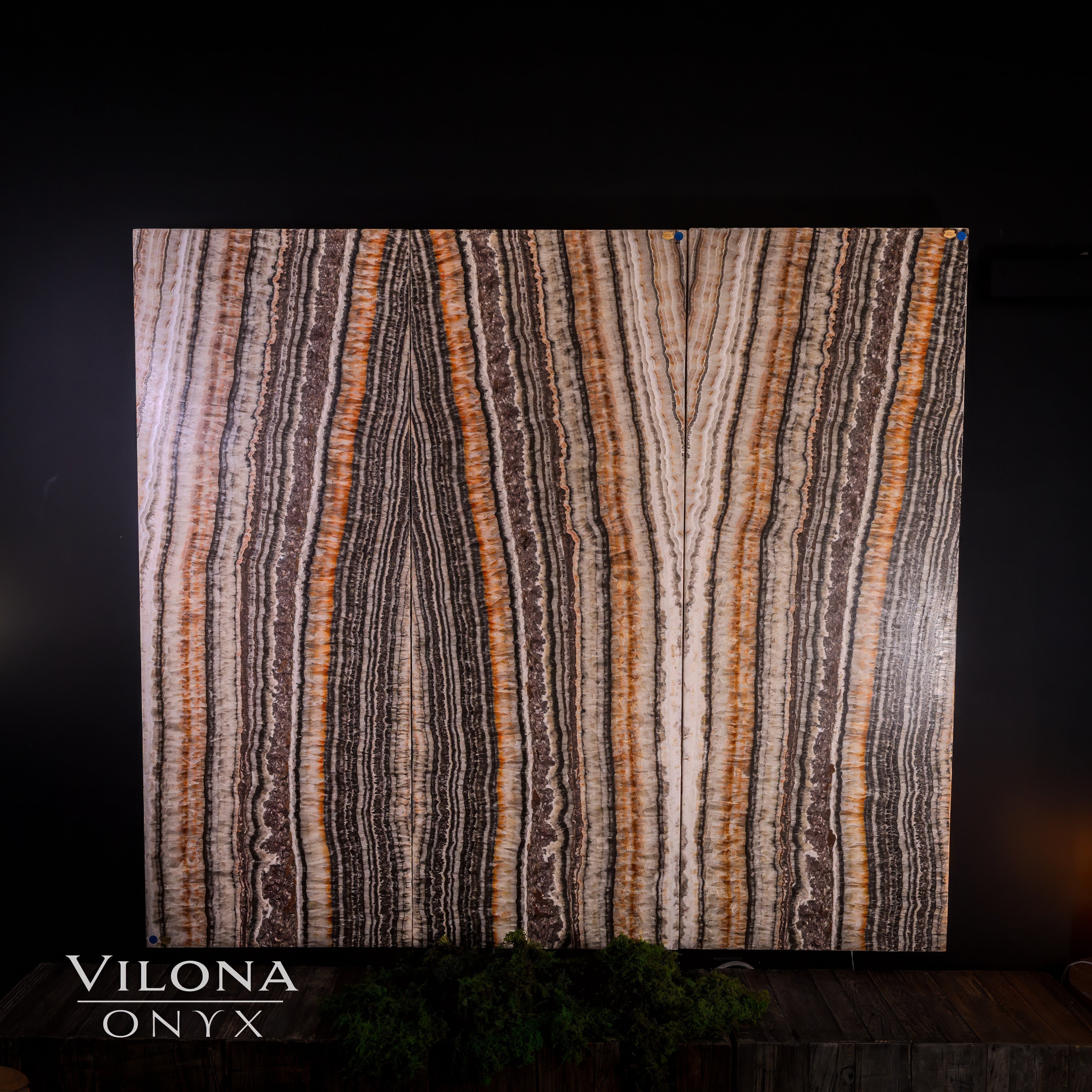 Tangerine Onyx Wall Panels (Set #1)