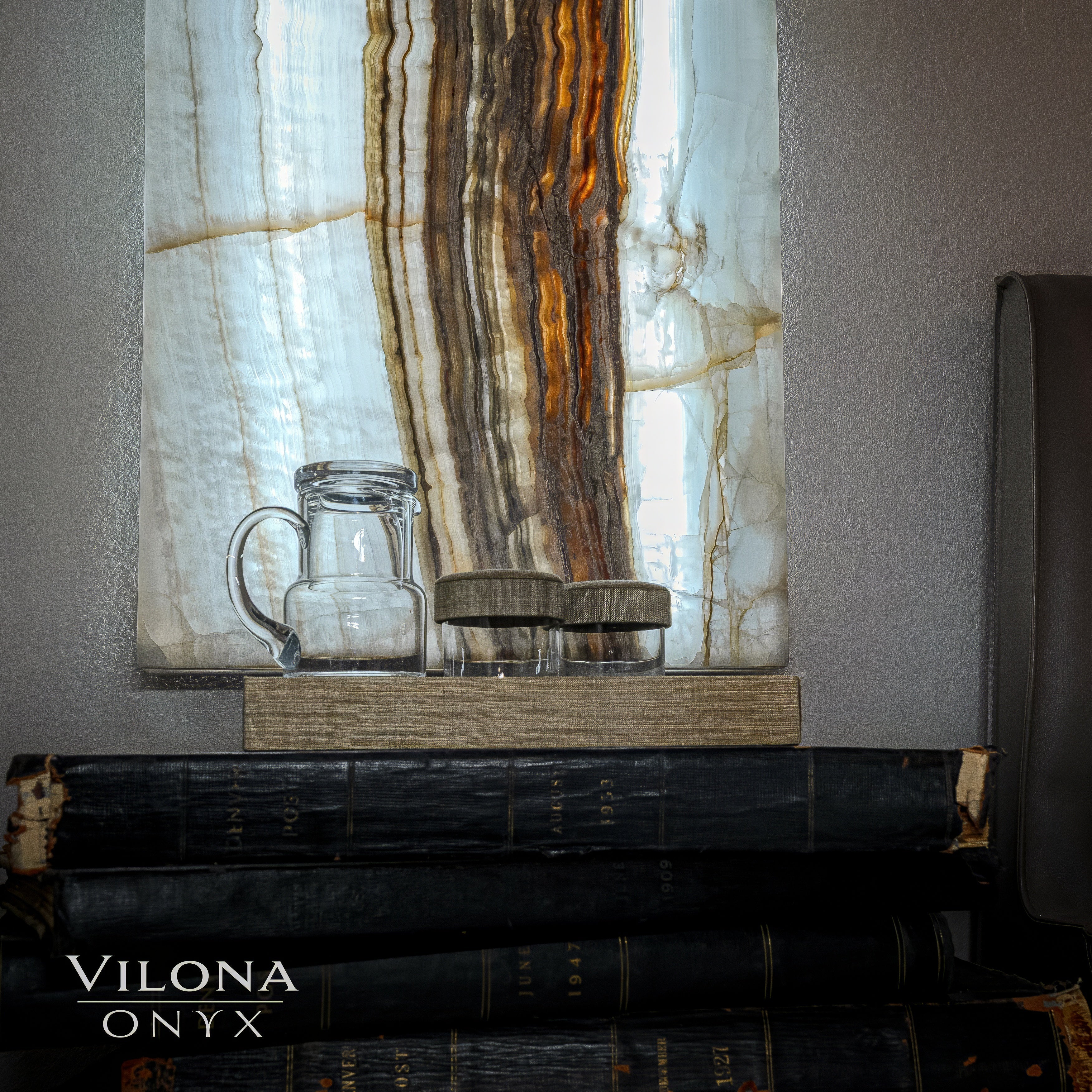 White Ice Onyx Wall Panels (Set #1)